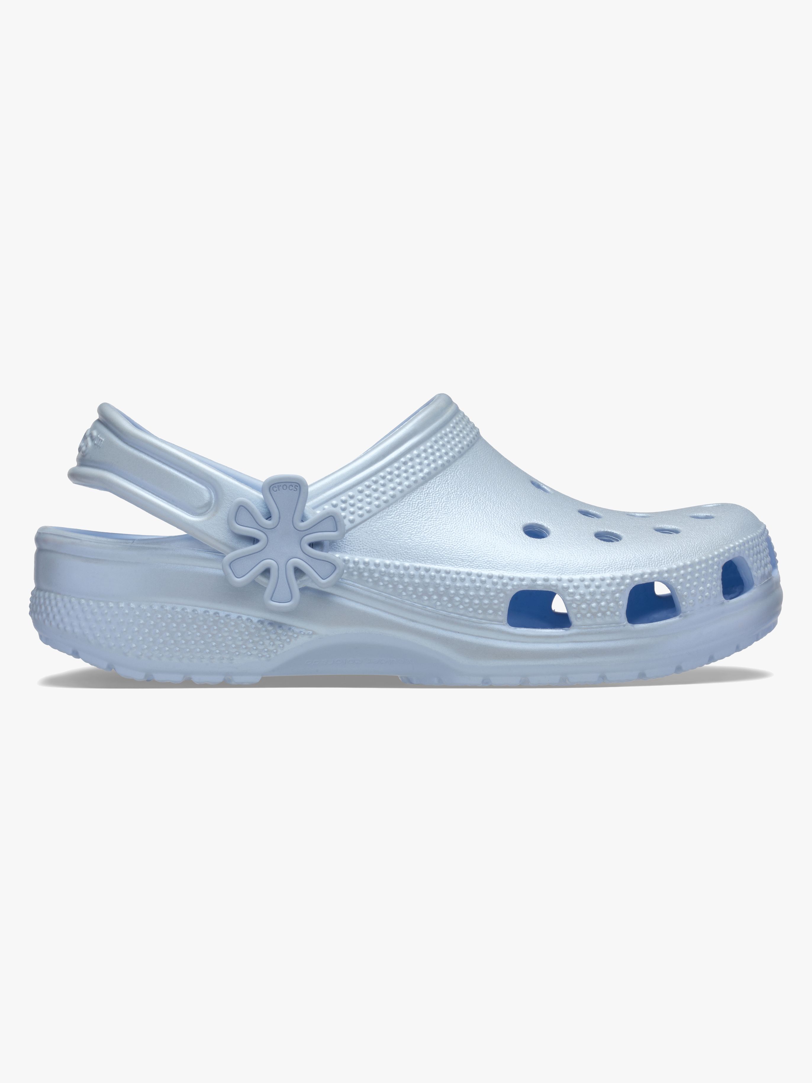 Crocs Classic Pearl Shine Tofflor, Blue Frost, 33-34