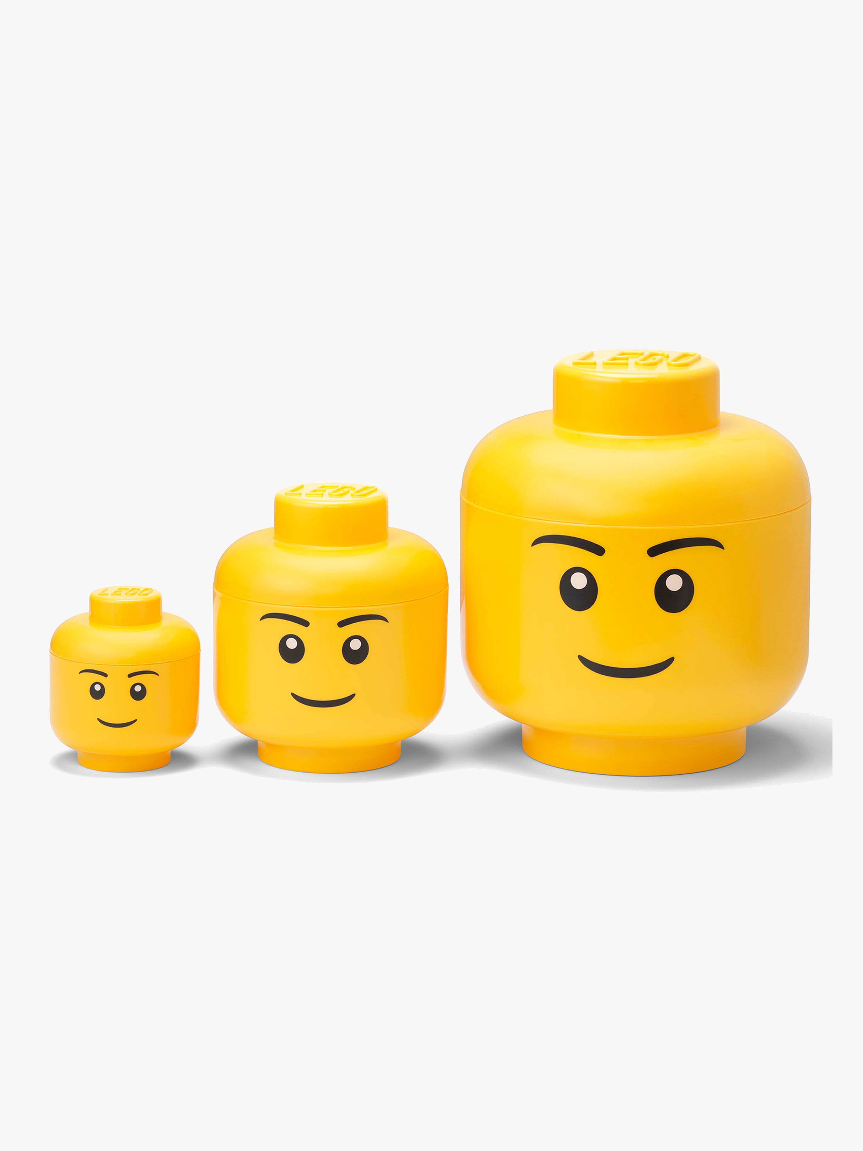 LEGO Förvaring Pojke 3-pack, Gul, Förvaring Barnrum