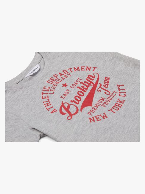 Luca & Lola Paulo T-Shirt 2-pack, Grey Melange/Navy
