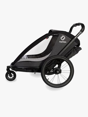 Hamax Cocoon Single Pyöräkärry, Grey/Black