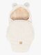 MeowBaby Bearly Swaddler med Björnöron, Cream