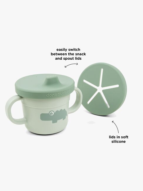 Done By Deer Foodie Snack- & Pipmugg Croco, Green