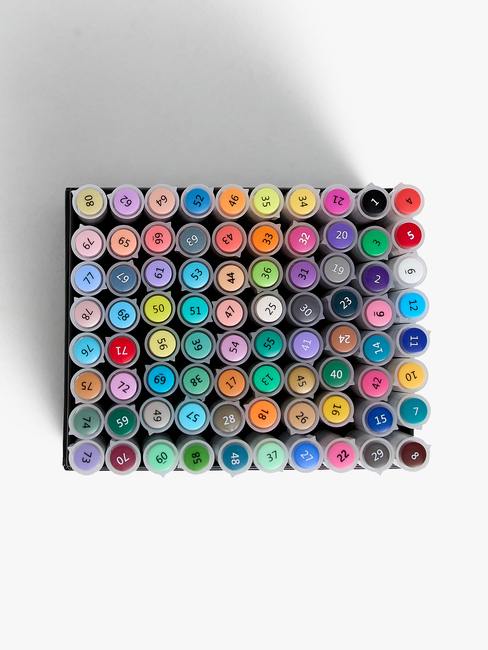 Fippla Akrylpennor 80-Pack