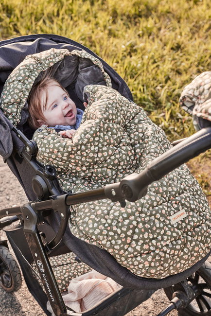 Oh, Poppy! Lily Quilted Åkpåse, Poppy Forest Green