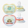 Philips Avent Ultra Air Napp Natt 0–6m 2-Pack, Blå/Ljusgrön