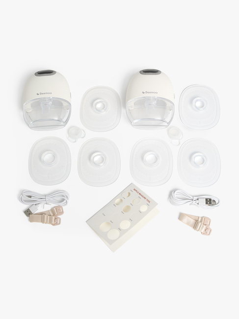 Beemoo CARE Wearable Slim Elektrisk Bröstpump Dubbel, White