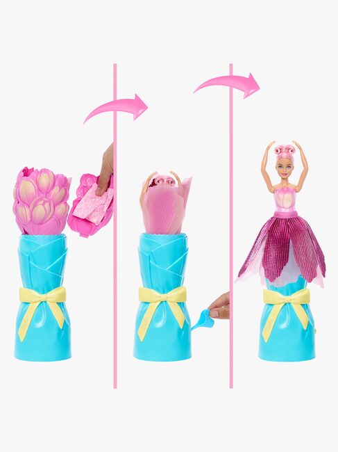 Barbie Petal Pop Flower Surprise Docka Tulpan, Rosa