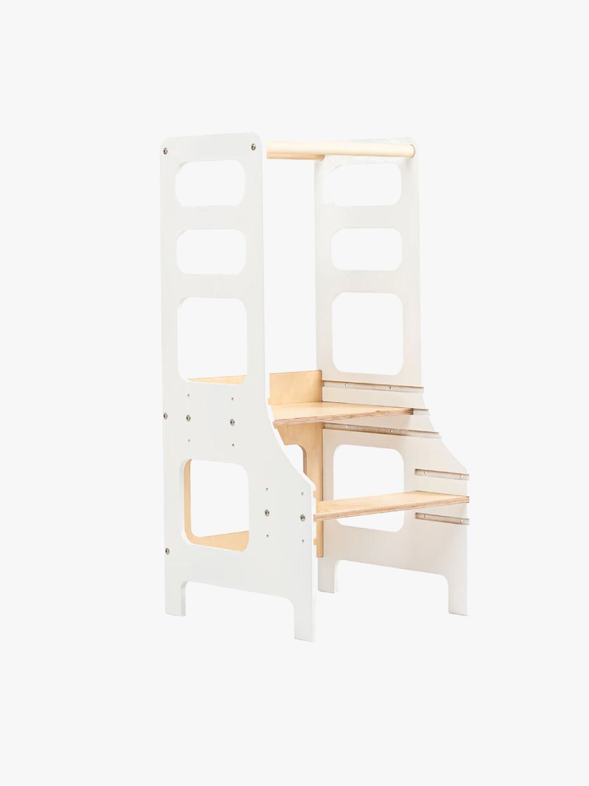 Duck Woodworks Justerbar Hjälpa Till Pall, Vit