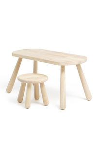 Minitude Nordic skrivbord med rund stol, Natur