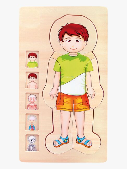 Small Foot Pussel Anatomi, Grön