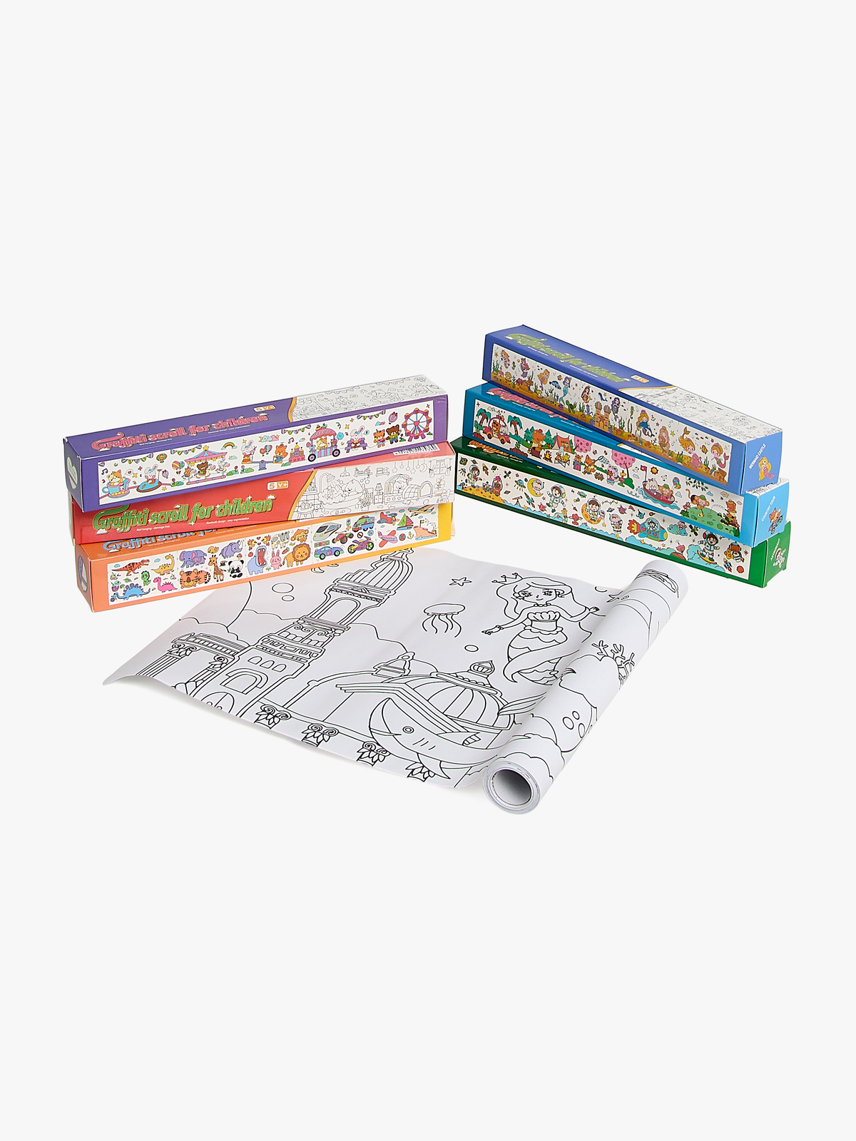 Fippla Klistra & Rita Målarpappersrullar 6 st