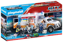 Playmobil 70936 City Action Amerikansk Ambulans Med Ljus Och Ljud