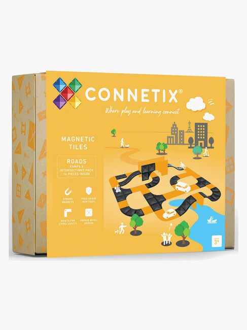 Connetix Magnetiska Byggklossar Vägset 16 Delar