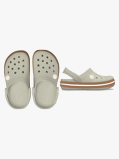 Crocs Crocband Gum Kids Tofflor, Summit White