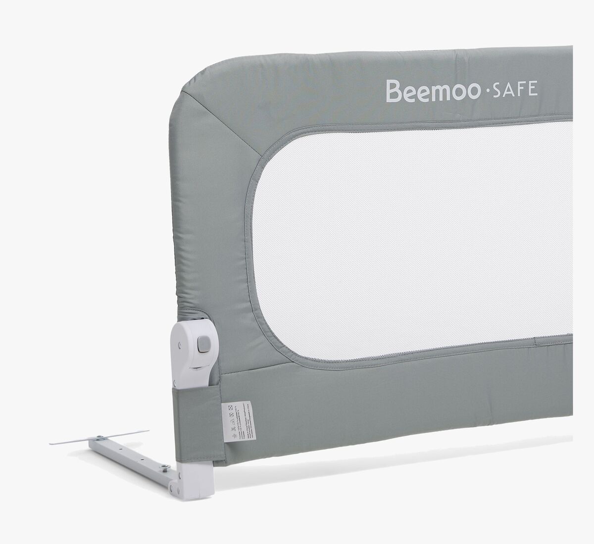 Interbaby Barrera de cama, 90 cm, color gris y rosa