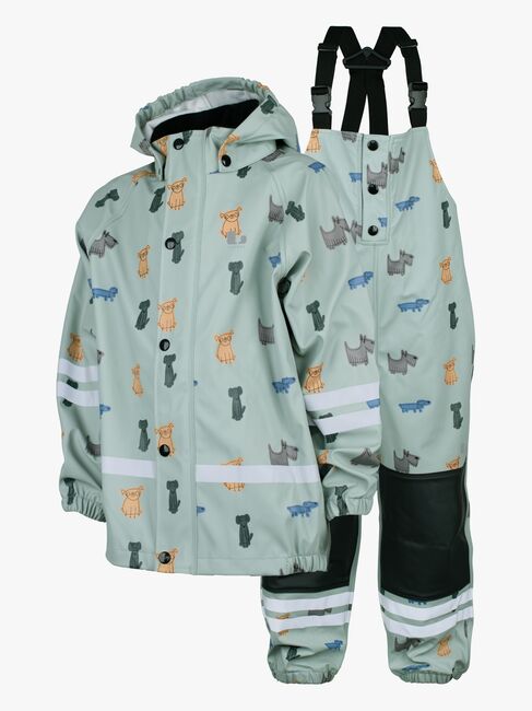 Lindberg Vattholma Regnställ, Grön/Grå