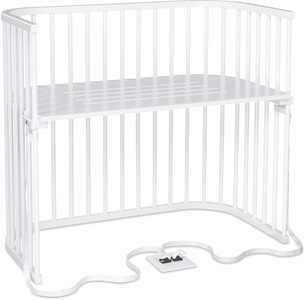Babybay Boxspring XXL Co-Sleeper Bedside Crib, White
