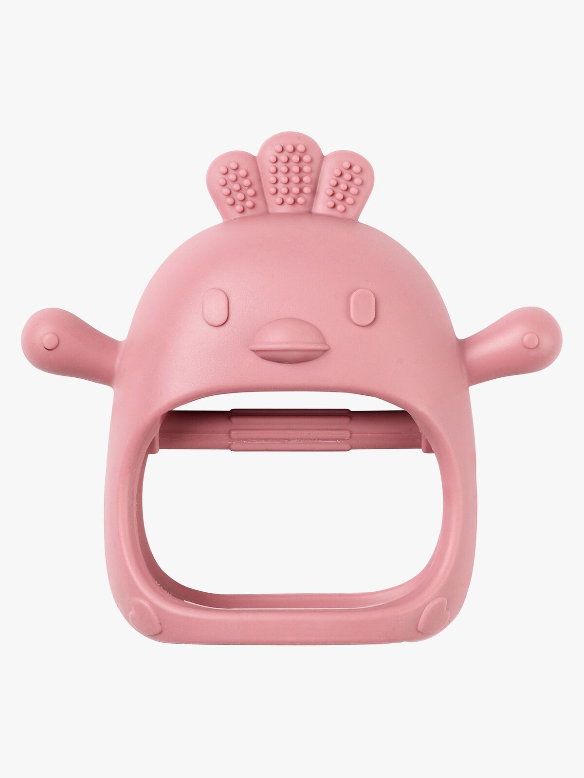 Nattou Soft Silicone Handske Bitleksak, Old Pink