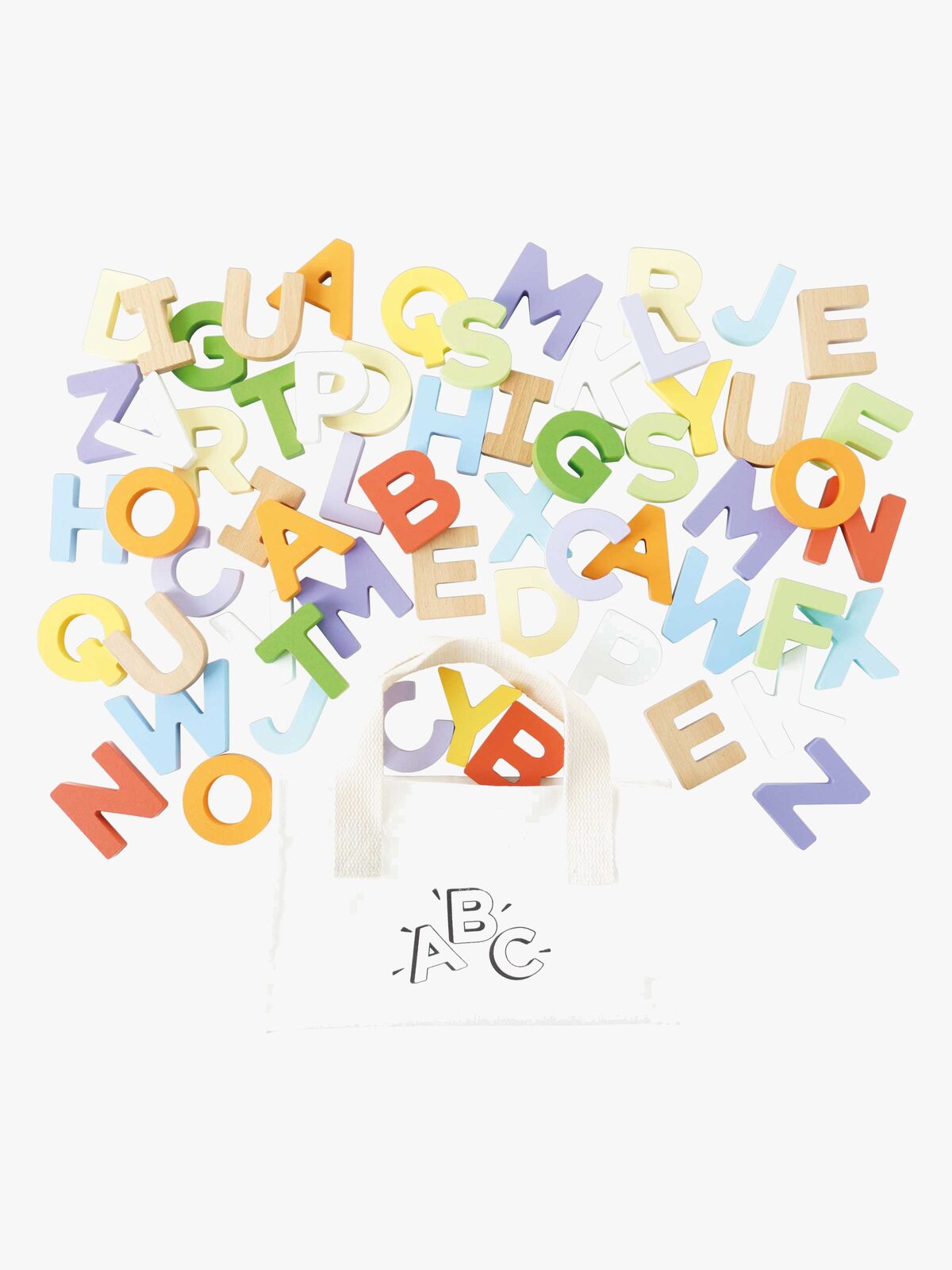 Le Toy Van Bokstavsset med Påse 60 st