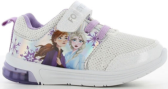 Disney Frost Blinkande Sneakers, White/Silver