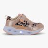 Leaf  Blinkande Sneakers, Leopard/Pink