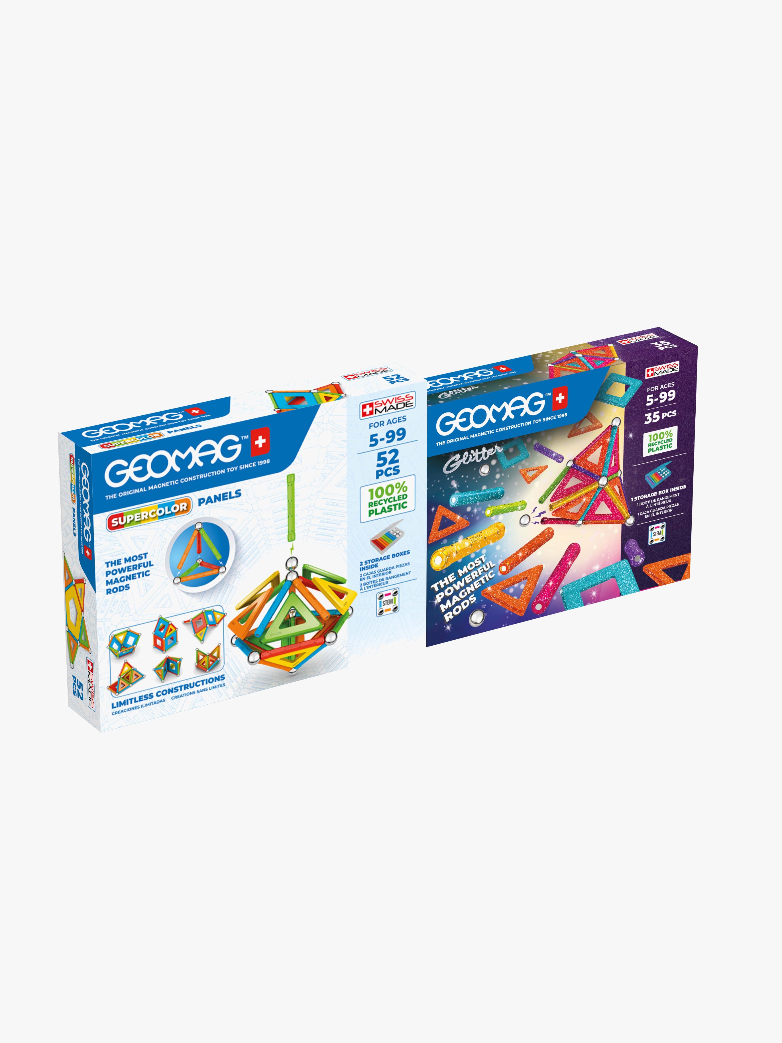 Geomag Supercolor &  Glitter Panels Byggsats 2-Pack 87 Delar