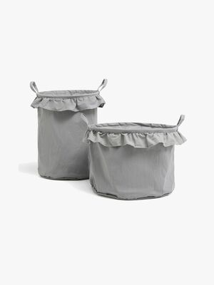 Alice & Fox DEMI Aufbewahrungskörbe 2er-Pack, Grau