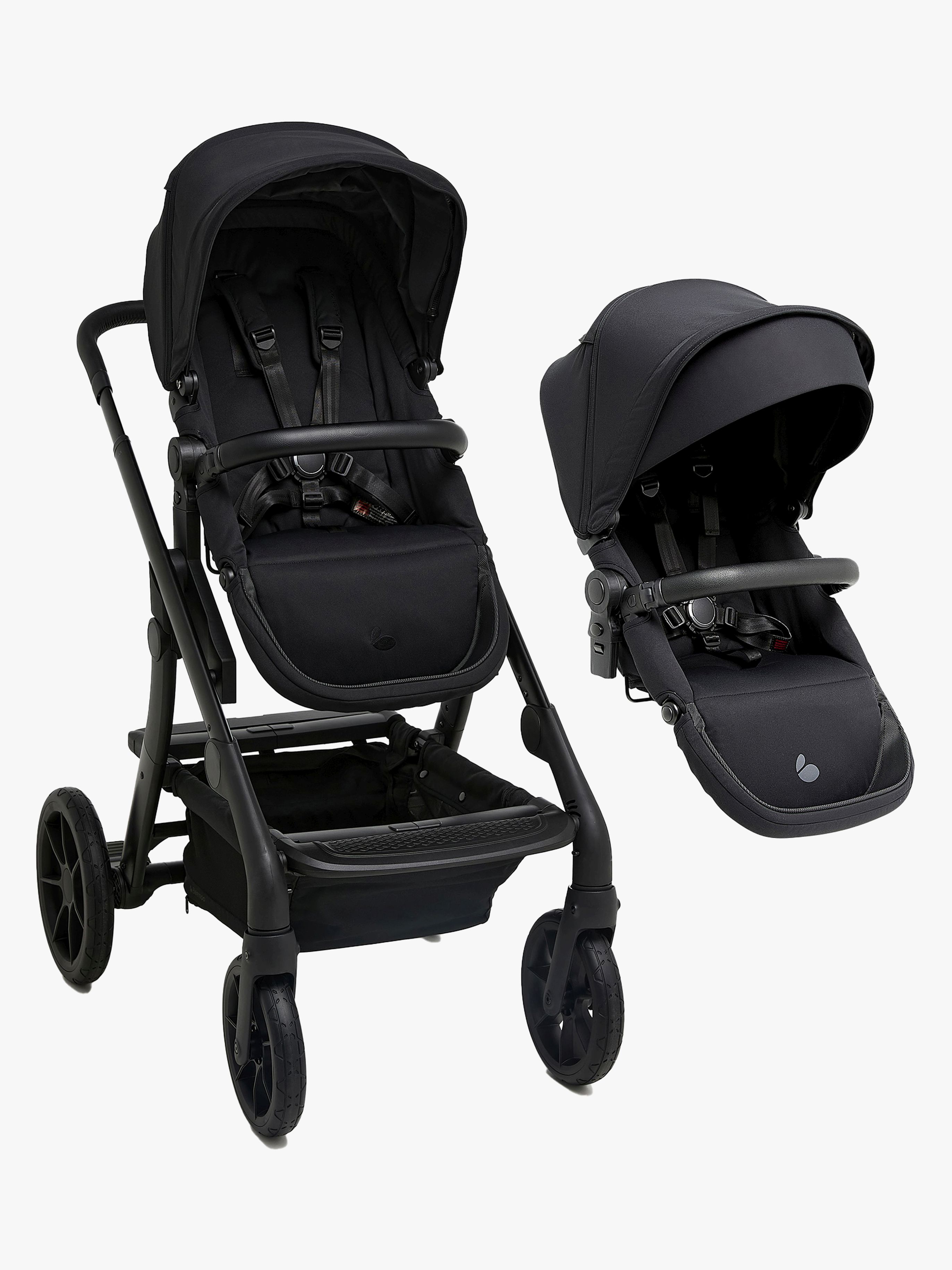 Beemoo Pro Max Syskonvagn, Coffee Black