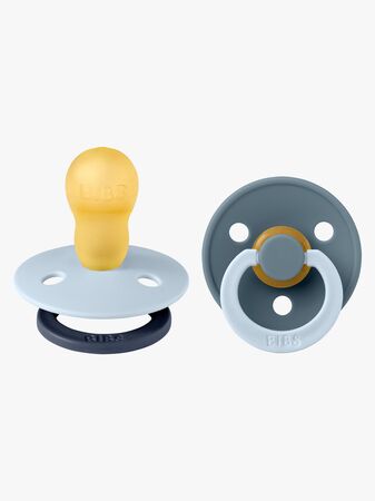 BIBS Studio Colour Fusion Napp 2-Pack Stl 3, Baby Blue Petrol mix