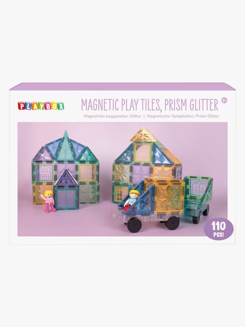 Playbox  Magnetiska Brickor Glitter 110 Delar
