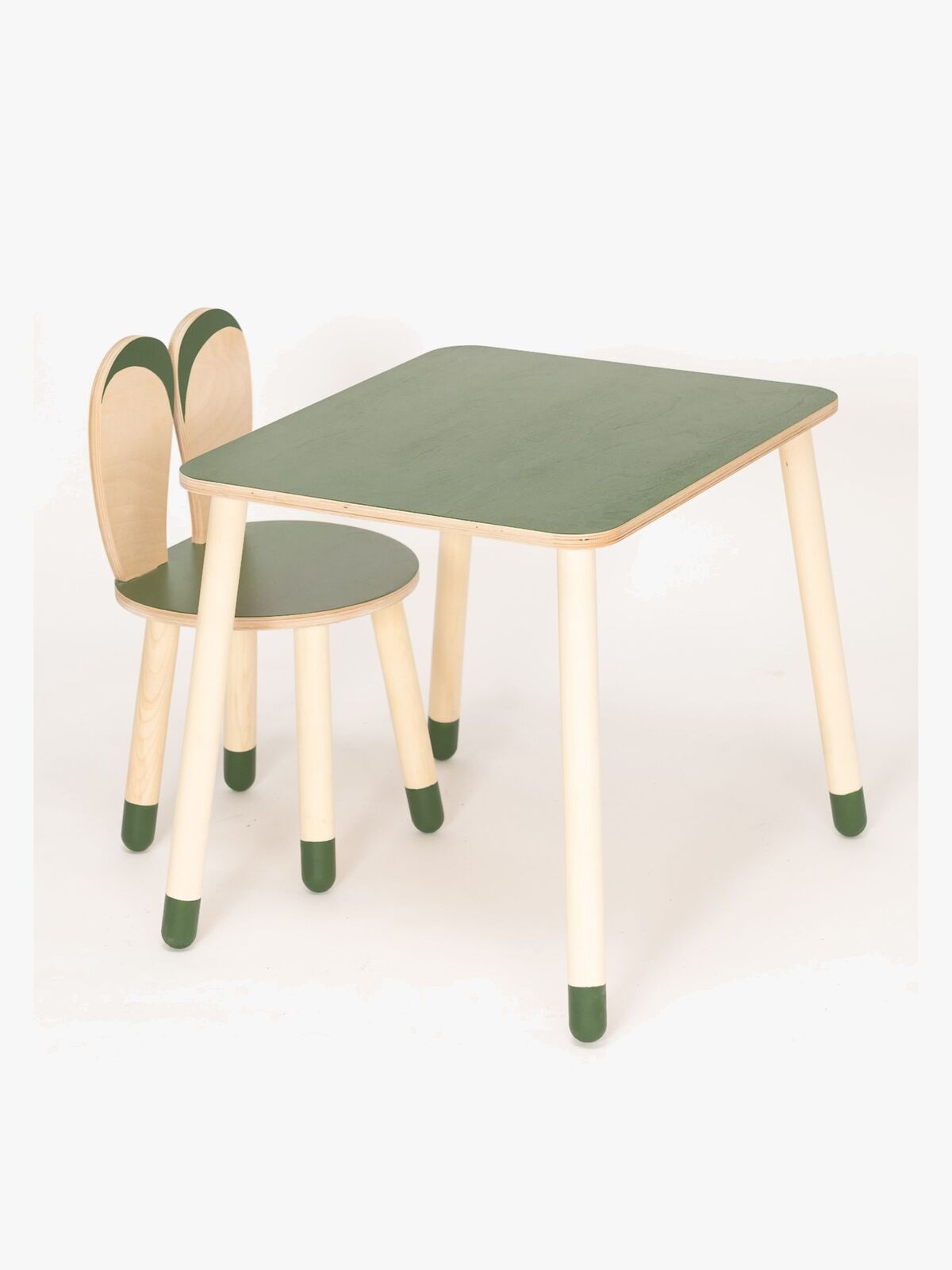 Family-SCL Kanin Bord & Stol Set, Khaki