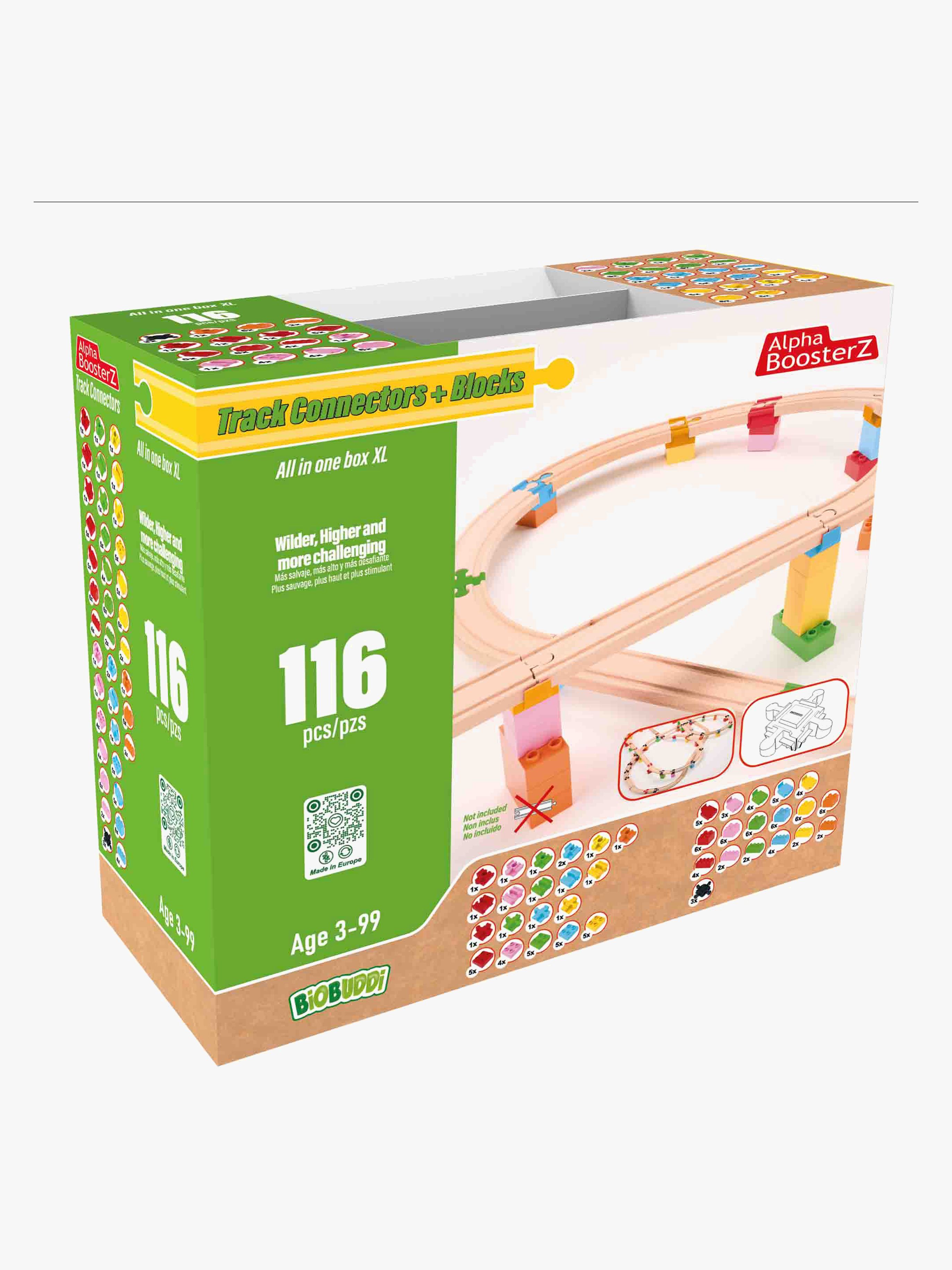 Alpha BoosterZ Track Connectors All In One Block Box XL Byggset 116 Delar