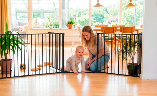 BabyDan Flex StepFree XXL Skruvgrind, Svart