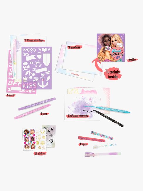 TOPModel Brevpapper i Box Handlettering