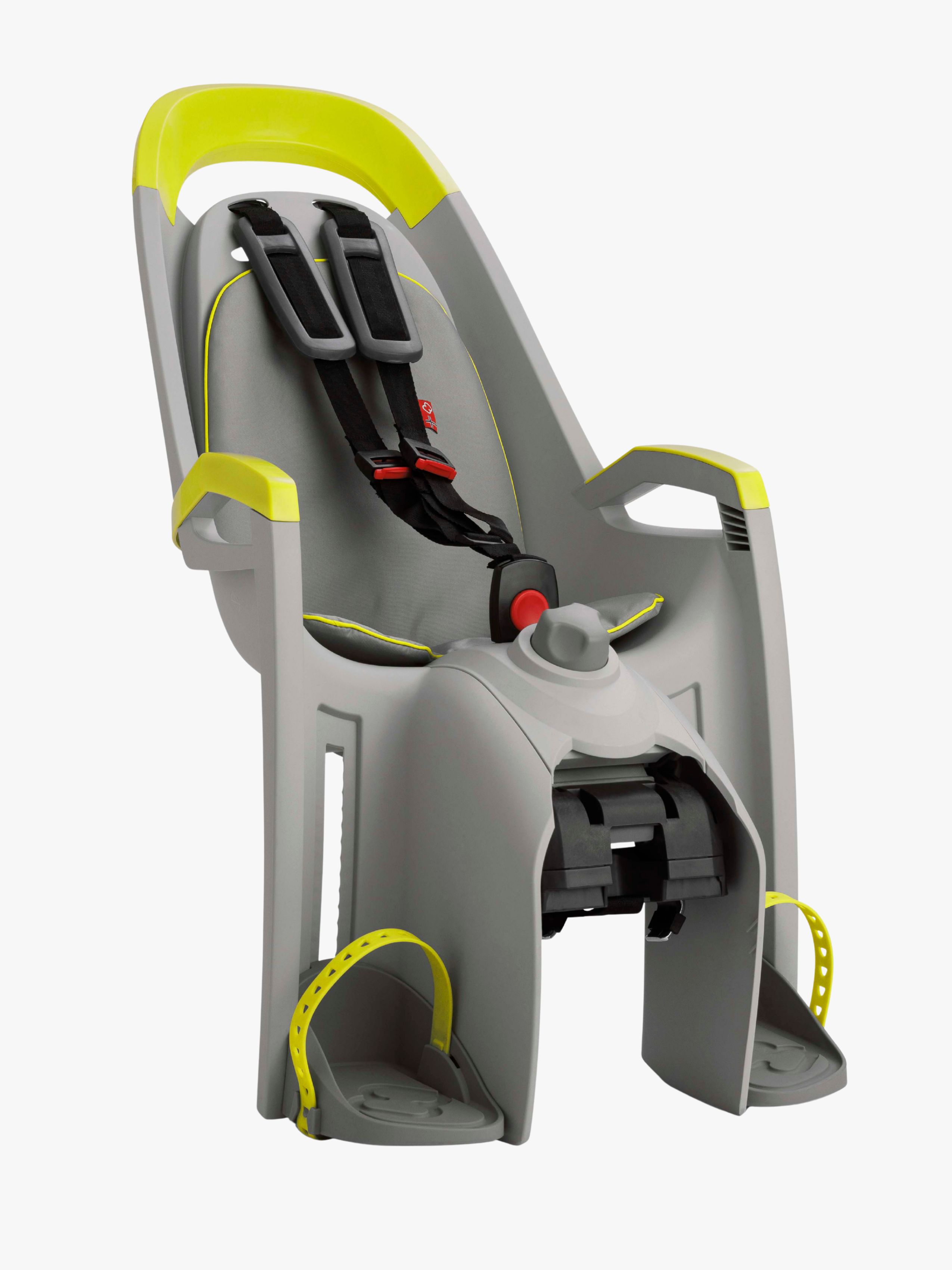 Hamax Amaze Rack Mounted Cykelsits, Light Grey/Lime Green