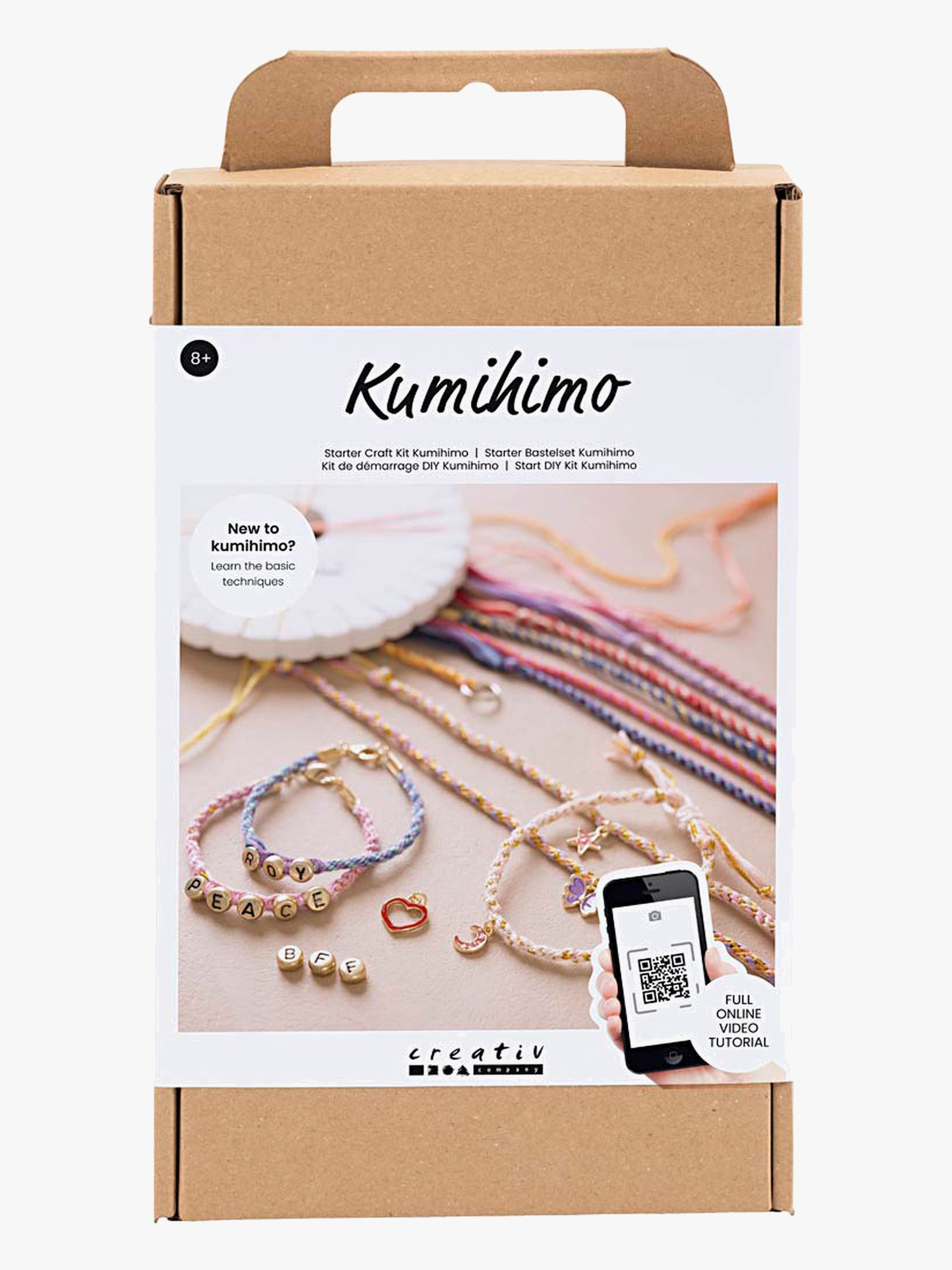 CreativCompany Kumihimo DIY-armbandsset