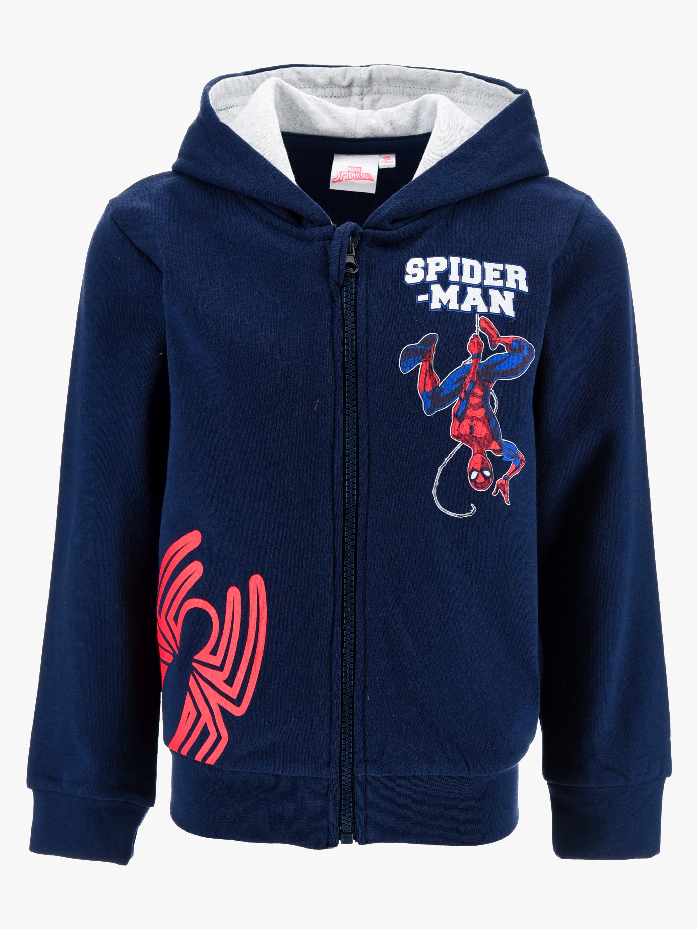 Marvel Spider-Man Zip Hoodie, Navy, 98-104