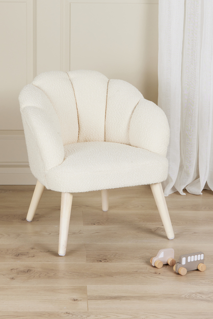 Alice & Fox Pearla Fåtölj, Cream/Wood