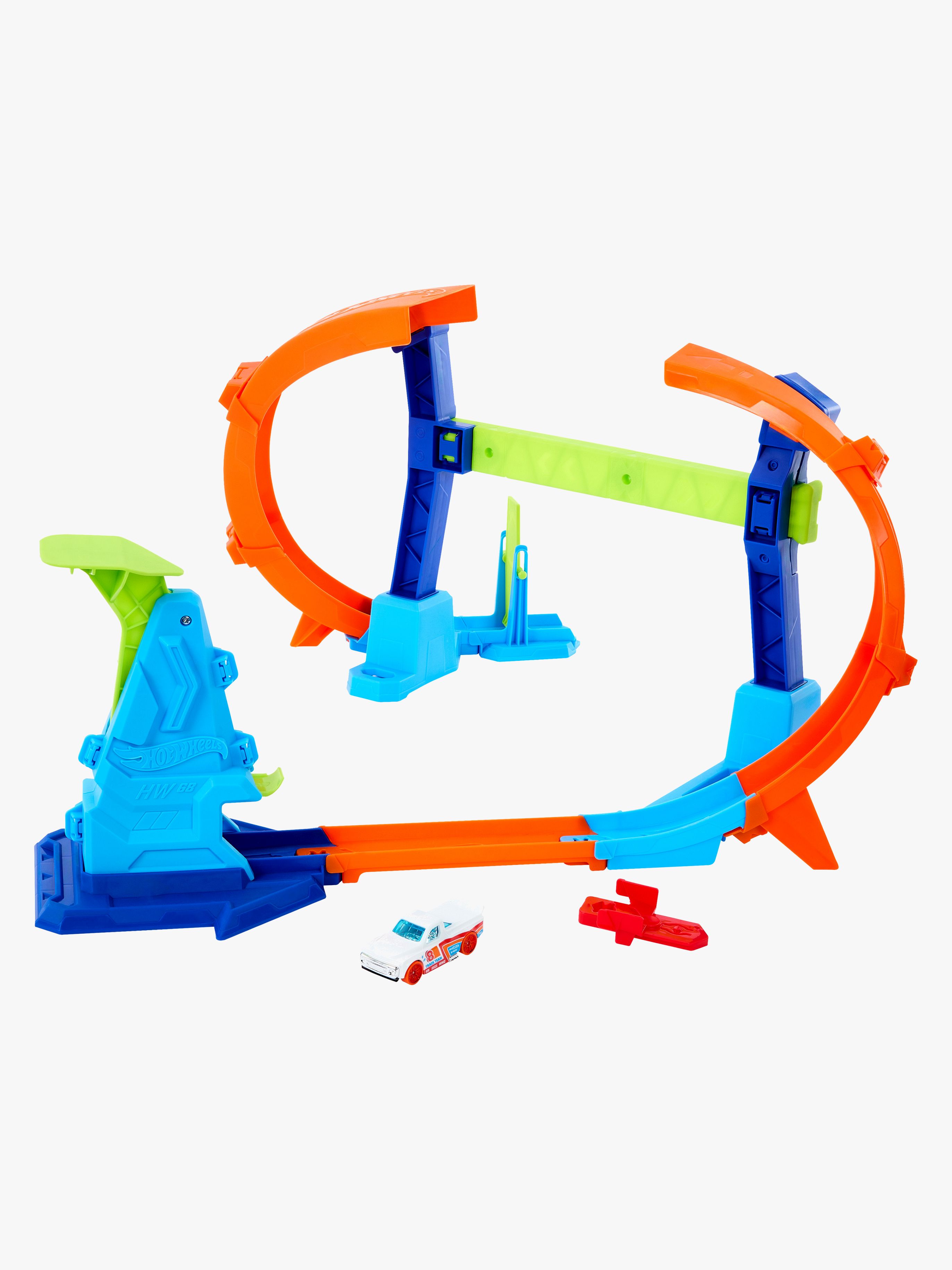 Hot Wheels Stunt Tracks Corkscrew Jump Champion Bilbana