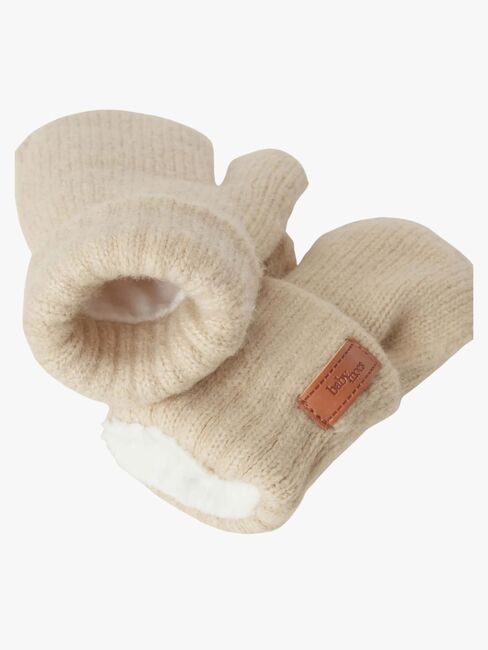 BabyMocs  Stickade Vantar, Beige