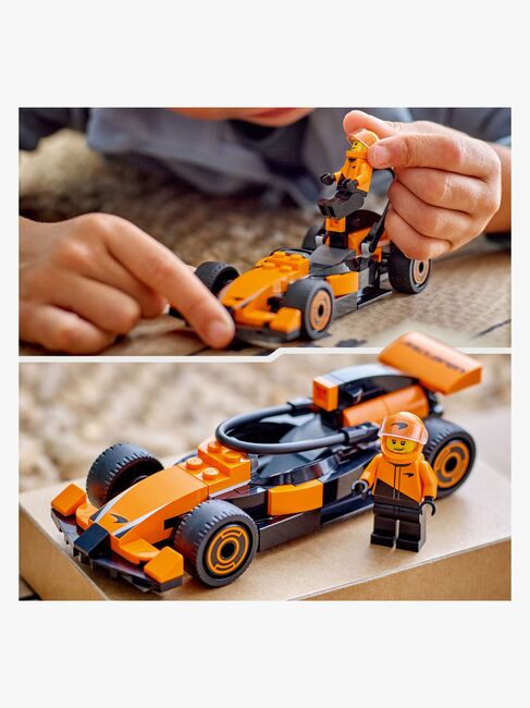 LEGO City 60442 F1 förare med McLaren racerbil