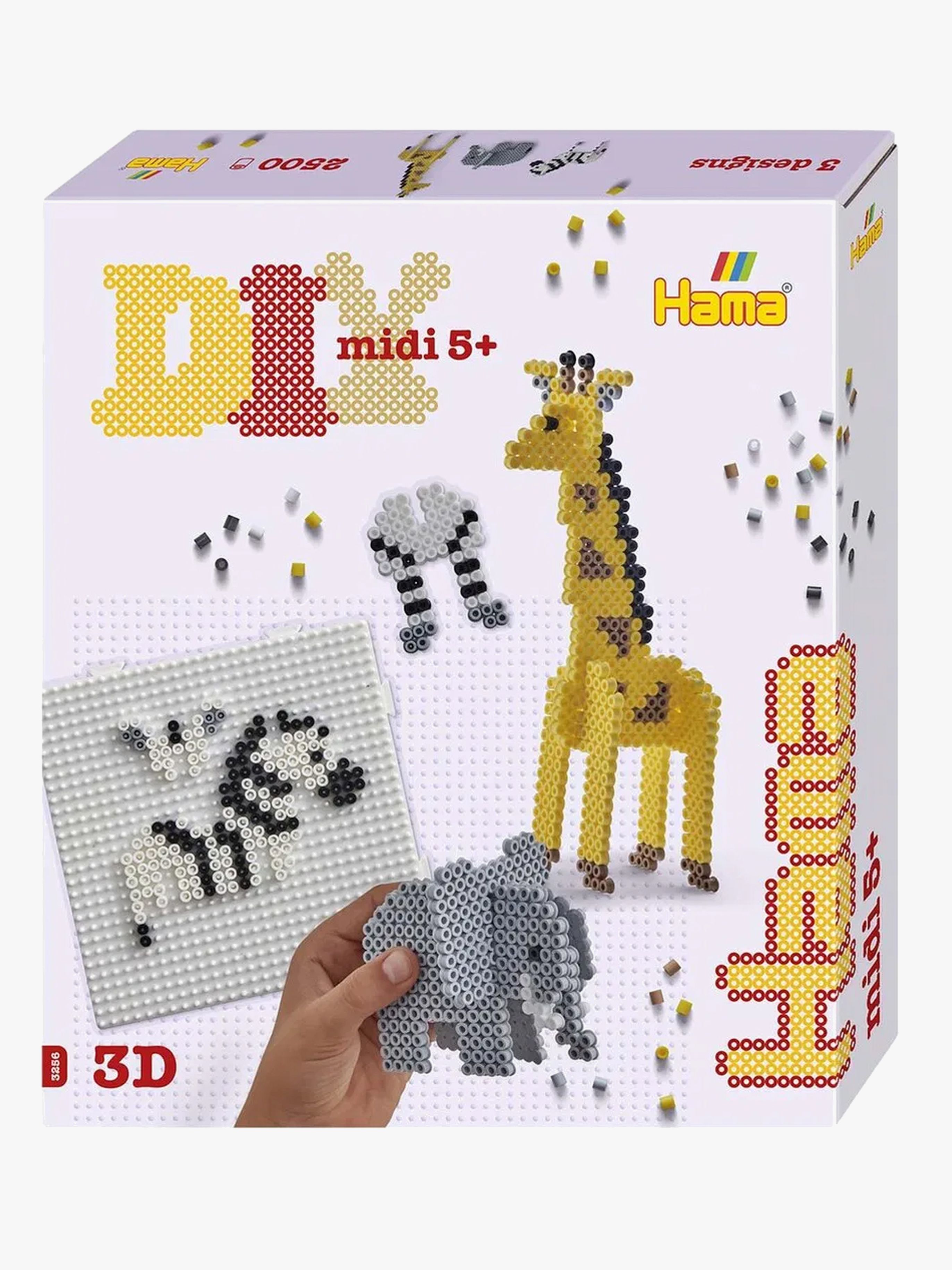 Hama Midi Presentlåda 3D Safari 2500 st