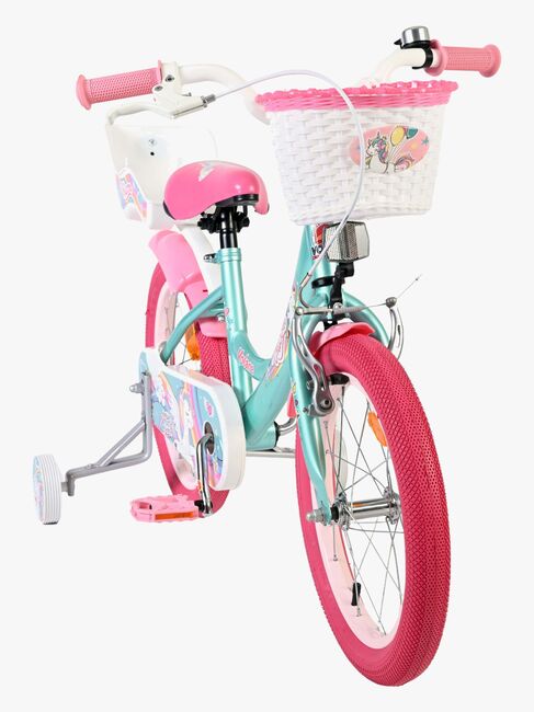 Volare Unicorn Cykel 16 Tum, Grön