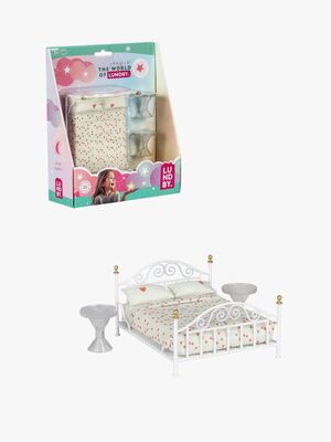 Lundby Puppenhauszubehör Bett Klassisch