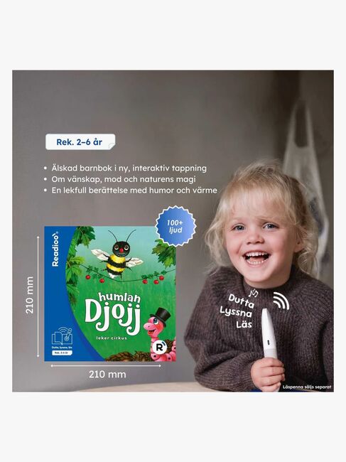 Readioo Interaktiv Bok Humlan Djojj leker cirkus