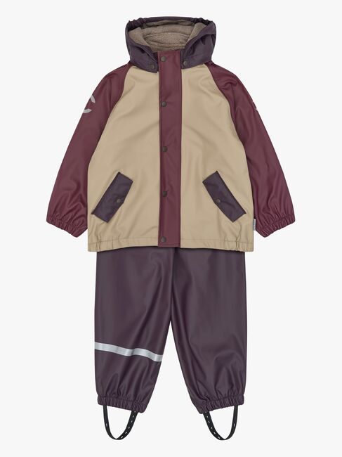 Mikk-Line Fodrat Regnställ Med Hängslen, Plum Perfect 33183-PlumPerfect-4548_1.jpg
