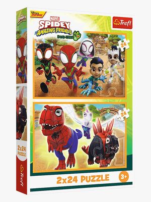 Trefl Spidey & Dinosaurs Pussel 2x24 Bitar