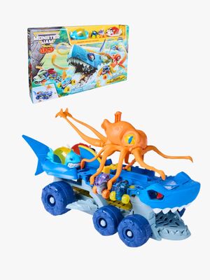 Monster Jam Leksæt Mini Jams Megalodon Carrier