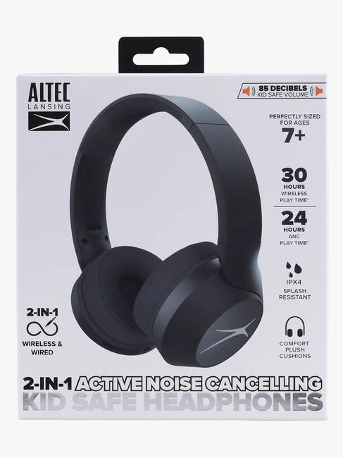 Altec Lansing Hörlurar Trådlösa ANC 2-i-1, Svart