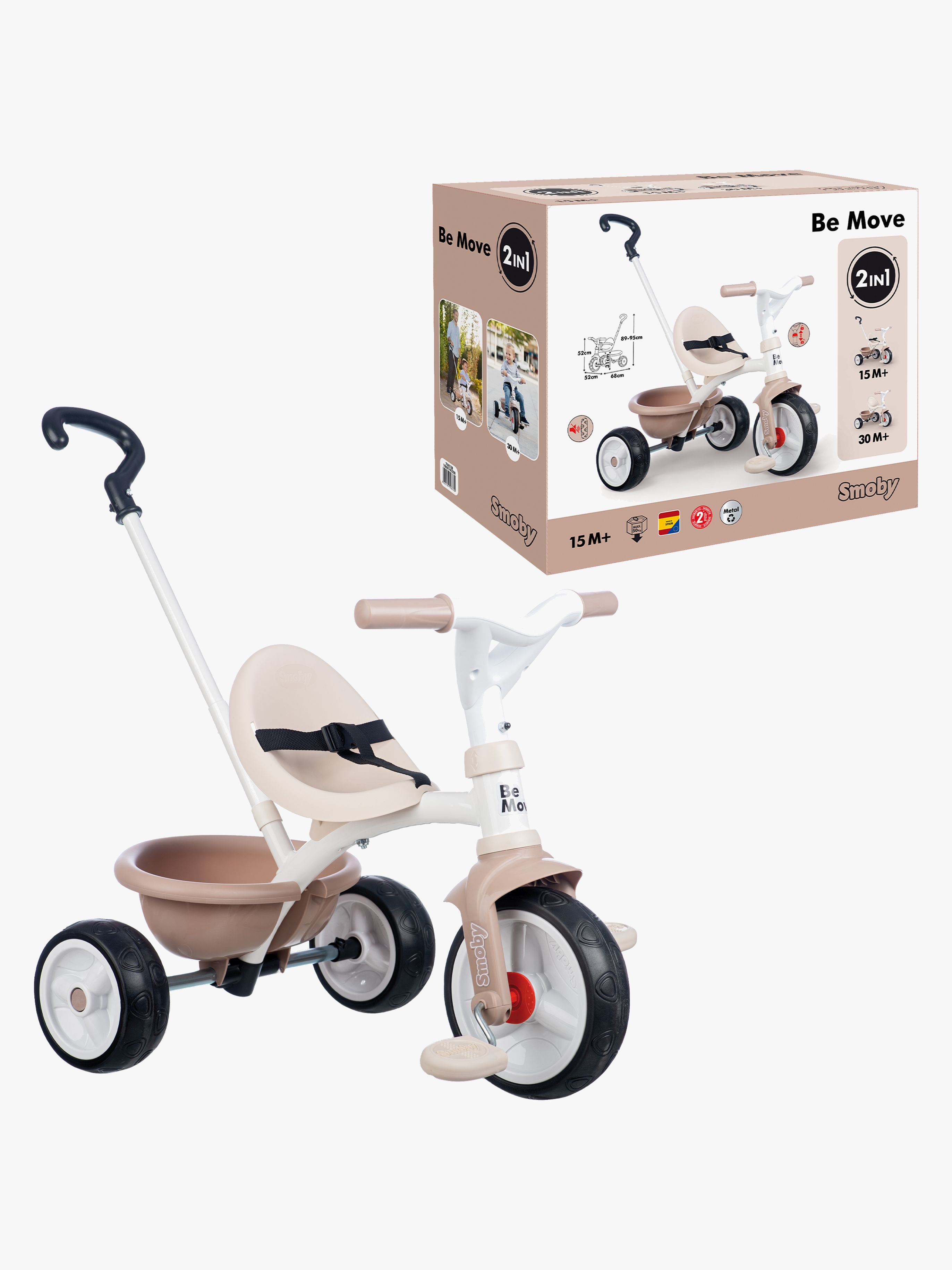 Smoby Be Move Trehjuling Beige